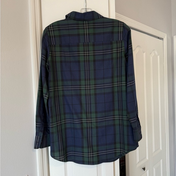 Foxcroft, Wrinkle Free, Shaped, Tartan, Plaid, Top - Picture 5 of 6